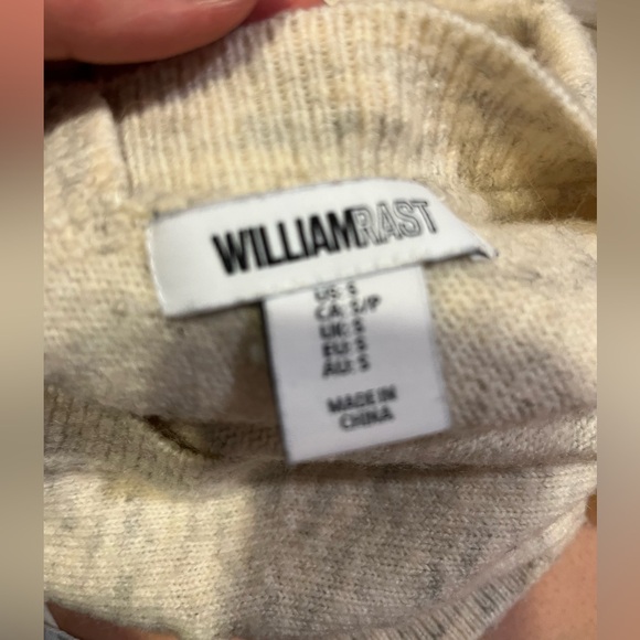 WILLIAM RAST Women's V- Neck Dotted Light beige Sweater - Picture 2 of 6